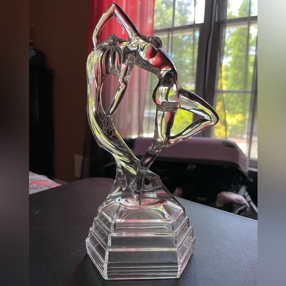 Glass Girl Statue